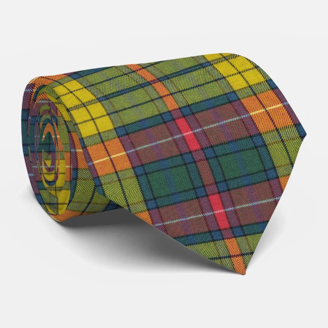 Buchanan Ancient Tartan Pattern Tie (Rolled)