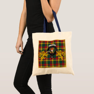 Buchanan Clan Badge Tartan Tote Bag
