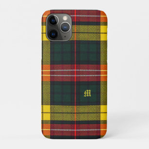 Buchanan Clan Plaid Scottish Pattern Monogram Case-Mate iPhone Case