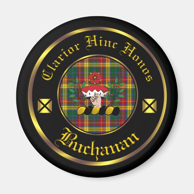 Buchanan Clan & Tartan Magnet (Front)