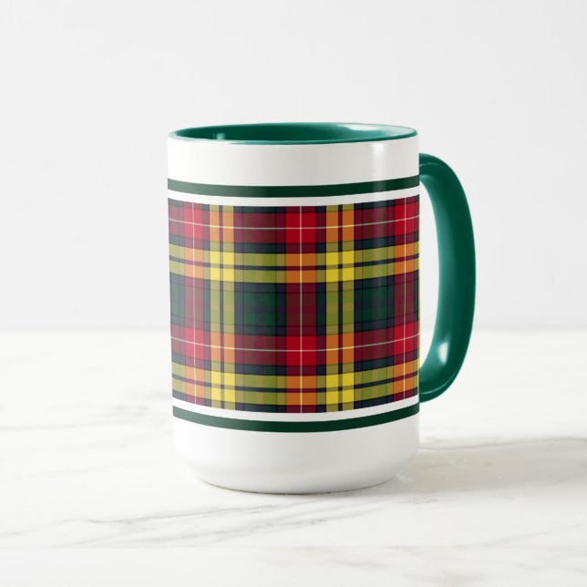 Buchanan Clan Tartan Mug (Front Right)