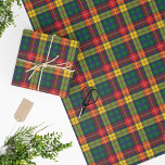 Buchanan Clan Tartan Plaid Pattern Holidays Wrapping Paper<br><div class="desc">Cute traditional tartan pattern Clan Buchanan plaid wrapping paper for your presents and all occasions gift wrapping</div>