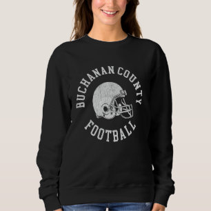 Buchanan County Football Throwback Football Helmet Sweatshirt