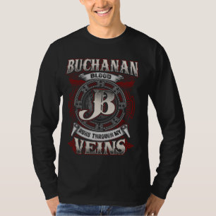 Buchanan Family Name, Runs Through My Veins T-Shirt
