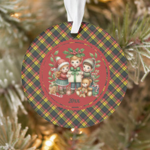 Buchanan Modern  Scottish Tartan Christmas Ornament