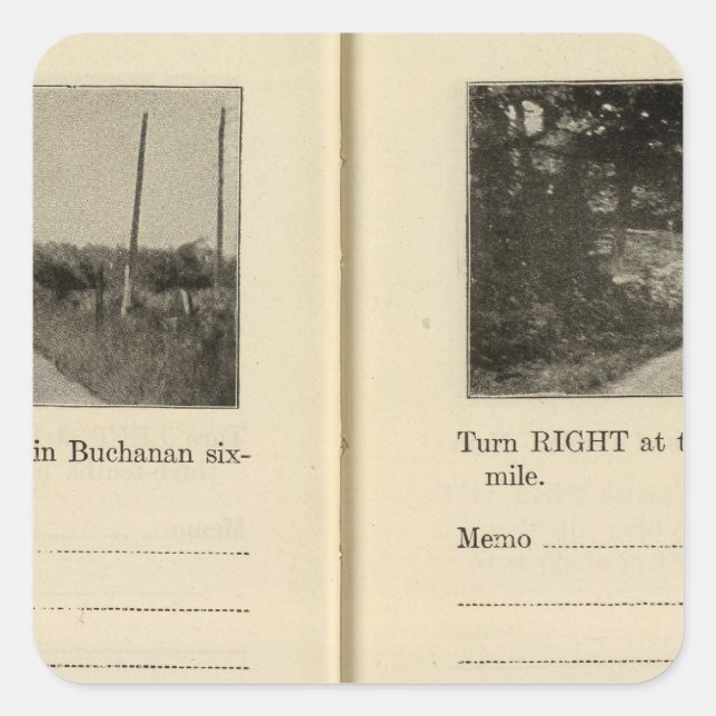 Buchanan, New York Square Sticker (Front)