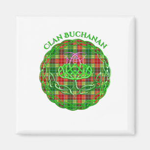Buchanan Scottish Tartan Celtic Thistle Magnet