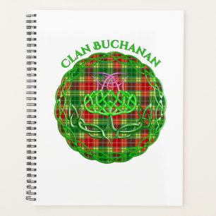 Buchanan Scottish Tartan Celtic Thistle Planner