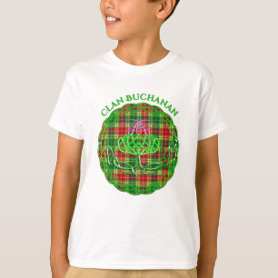Buchanan Scottish Tartan Celtic Thistle T-Shirt
