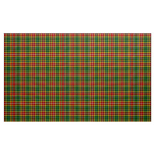 Buchanan Tartan Green Red Yellow Plaid Fabric