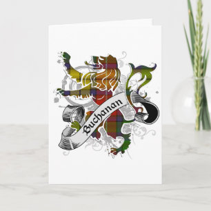 Buchanan Tartan Lion Card