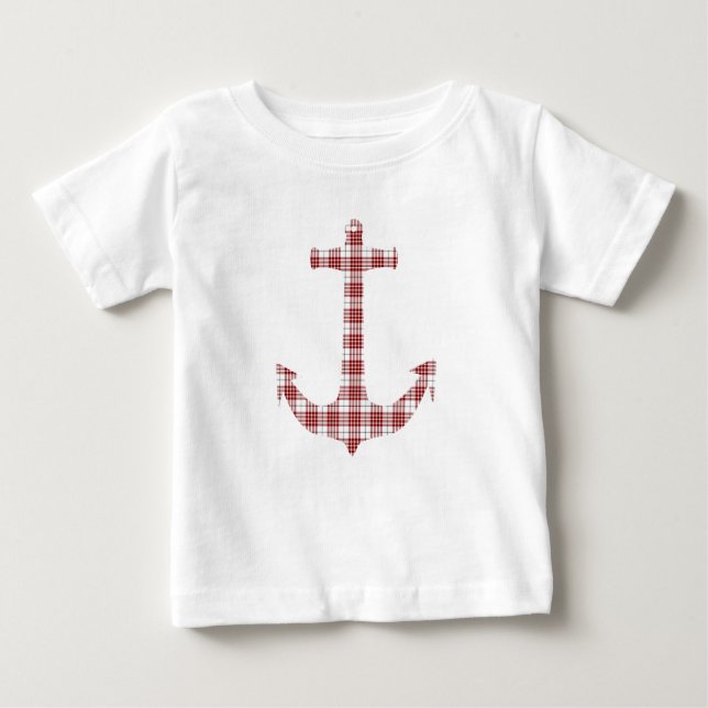 Buchanan Tartan Plaid Anchor Baby T-Shirt (Front)