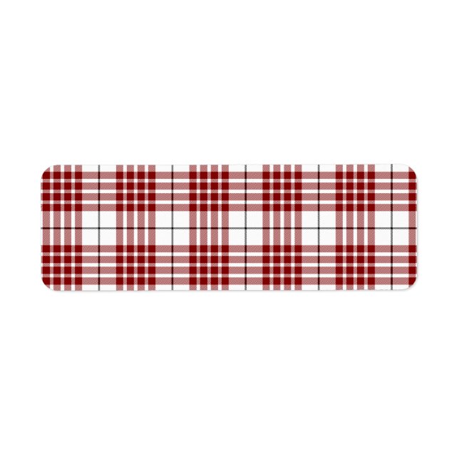 Buchanan tartan red white plaid (Front)