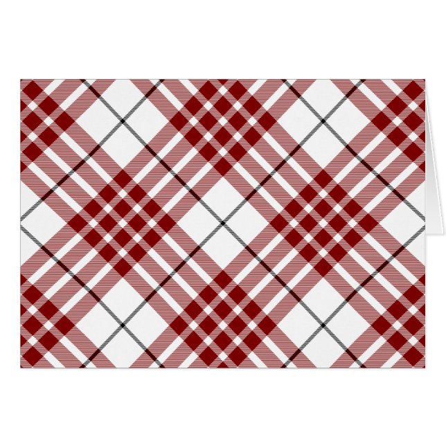 Buchanan tartan red white plaid (Front Horizontal)