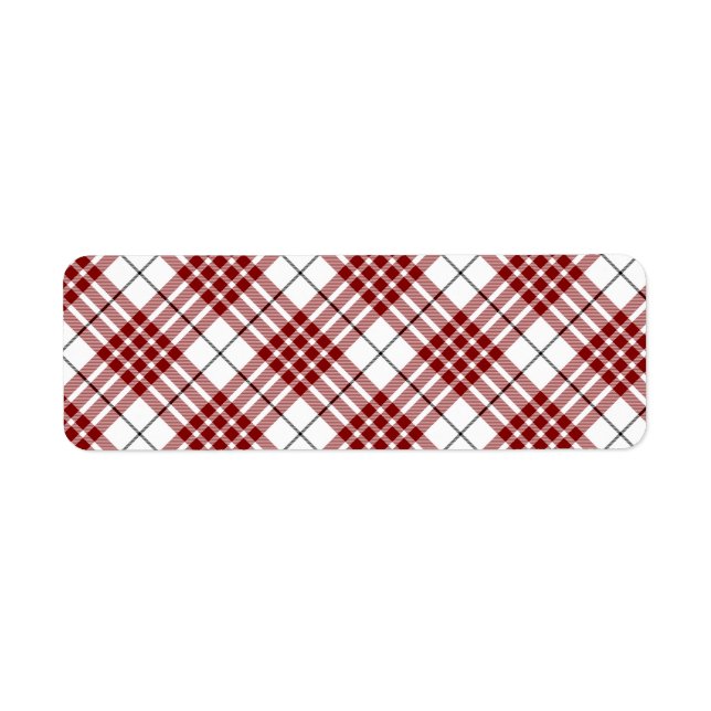 Buchanan tartan red white plaid (Front)
