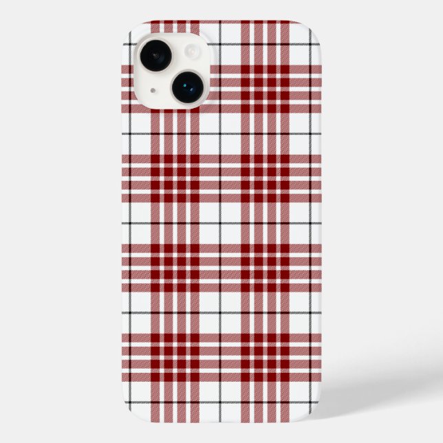 Buchanan tartan red white plaid Case-Mate iPhone case (Back)