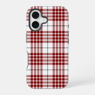 Buchanan tartan red white plaid iPhone 16 case