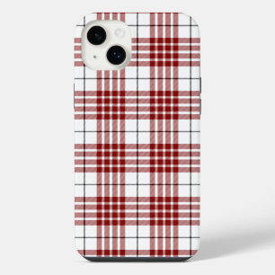 Buchanan tartan red white plaid iPhone 14 plus case