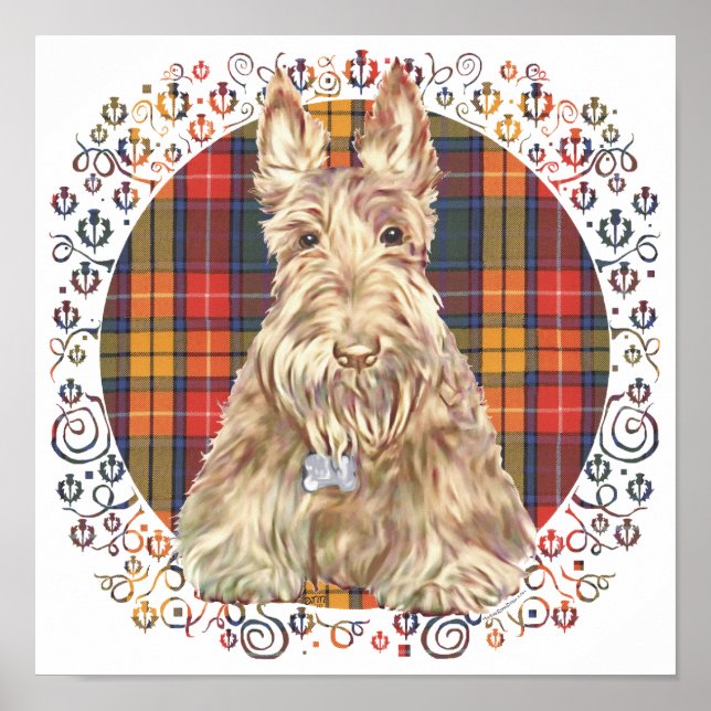 Buchanan Tartan Scottie Poster (Front)
