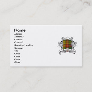 Buchanan Tartan Shield Business Card