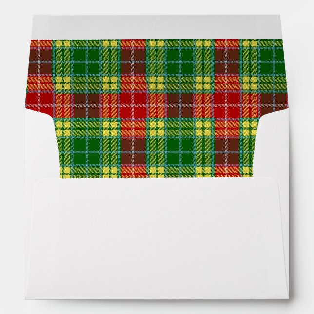 Buchanan Tartan Wedding Envelopes (Back (Bottom))