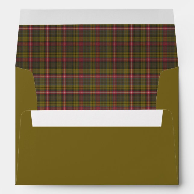 Buchanan Weathered Original Scottish Tartan  Envelope (Back (Bottom))