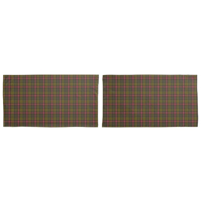 Buchanan Weathered Original Scottish Tartan Pillowcase (Front-Set)