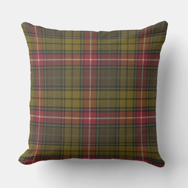 Buchanan Weathered  Original Tartan Square Cushion (Front)