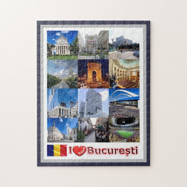 Bucharest I Love - Romania - Jigsaw Puzzle (Vertical)