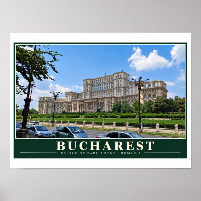 Bucharest Palace of Parliament Poster (Front)