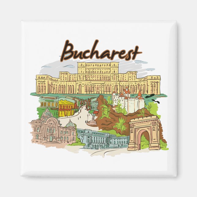 Bucharest, Romania Magnet (Front)