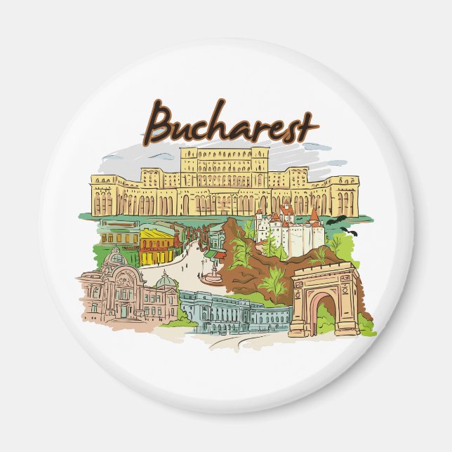 Bucharest, Romania Magnet (Front)