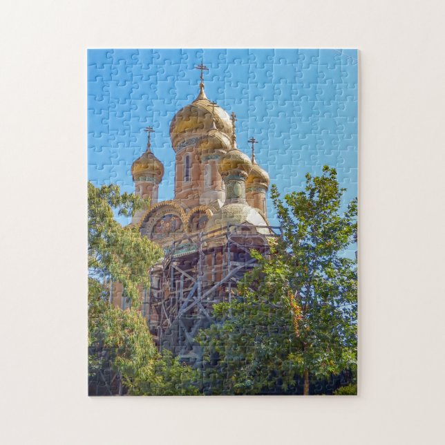Bucharest Russian Church view puzzle (Vertical)