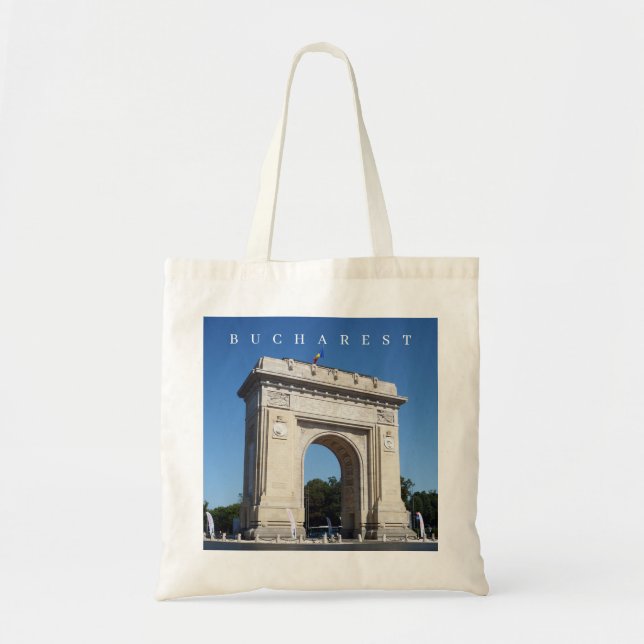 Bucharest Triumphal Arch tote bag (Front)