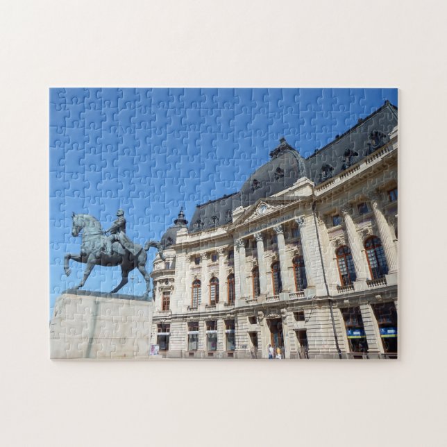 Bucharest University building view puzzle (Horizontal)