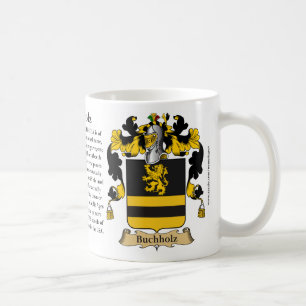 Buchholz, the Origin, the Meaning and the Crest Coffee Mug