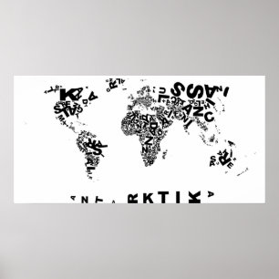 Buchstabenwelt Poster