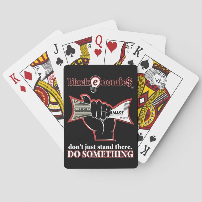 "Buck and Ballot" BLANC Playing Cards (Back)