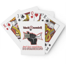 "Buck and Ballot" Playing Cards (White)