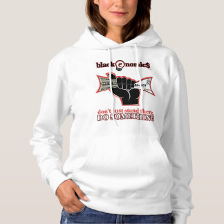 "Buck and Ballot" White Pullover Hoodie for Women