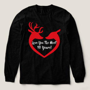 Buck and Doe Love You The Most T-Shirt Tri-Blend Shirt