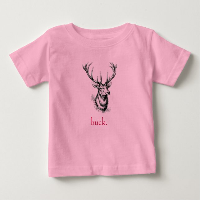 buck baby creeper - deer, antlers (Front)