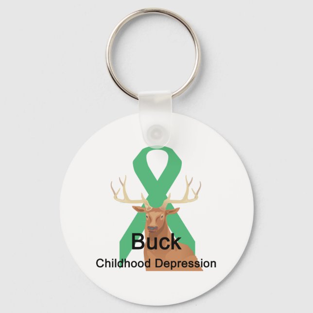 Buck Childhood-Depression Keychain (Front)