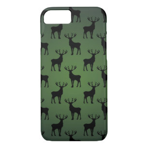Buck Deer Pattern on Green Case-Mate iPhone Case