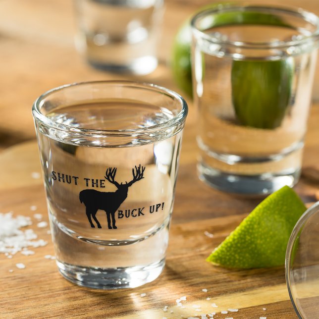 Buck Deer Silhouette Shot Glass (With a little salt and lime!)