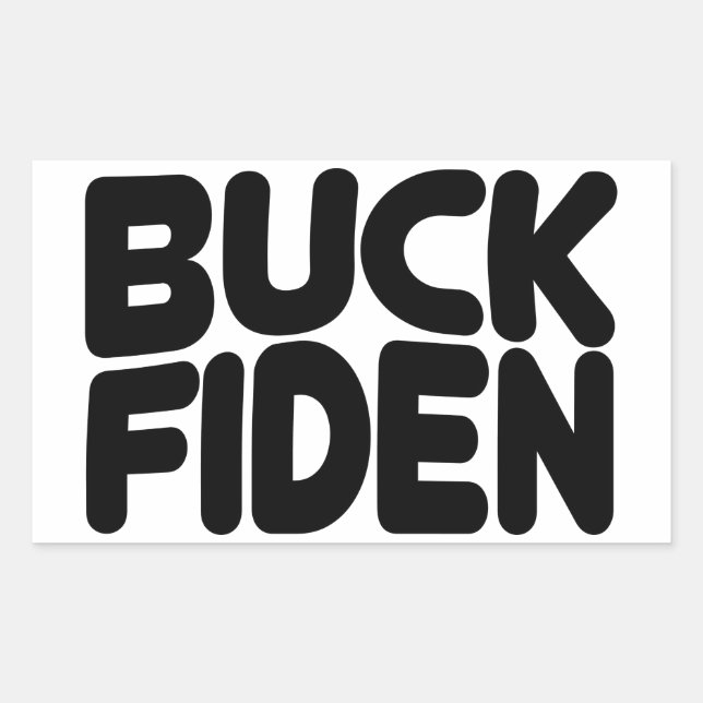 Buck Fiden Rectangular Sticker (Front)