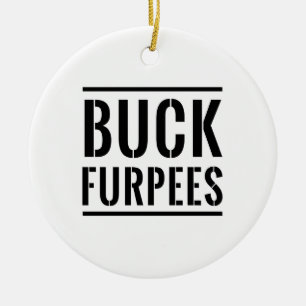Buck Furpees Ceramic Tree Decoration