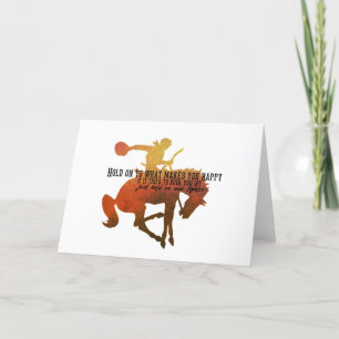 BUCK HAPPY Greeting Card
