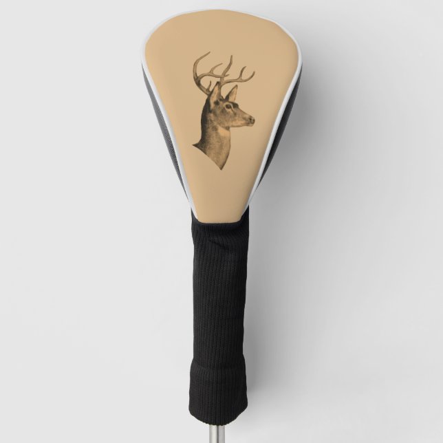 Buck Head Burlywood Golf Head Cover (Front)