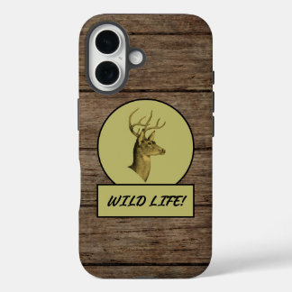Buck Head Dark Wood iPhone Cases